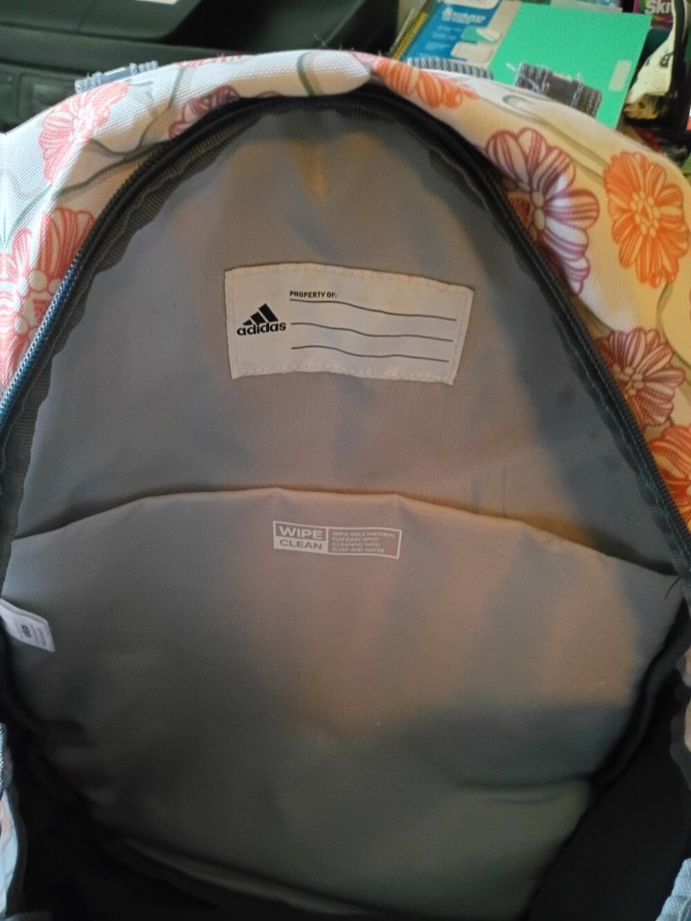 adidas Excel 6 Backpack Seed Camo Floral White / Wonder Clay / Onix Grey - Picture 3 of 15
